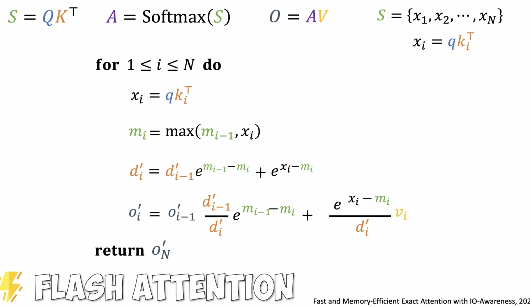 FlashAttention